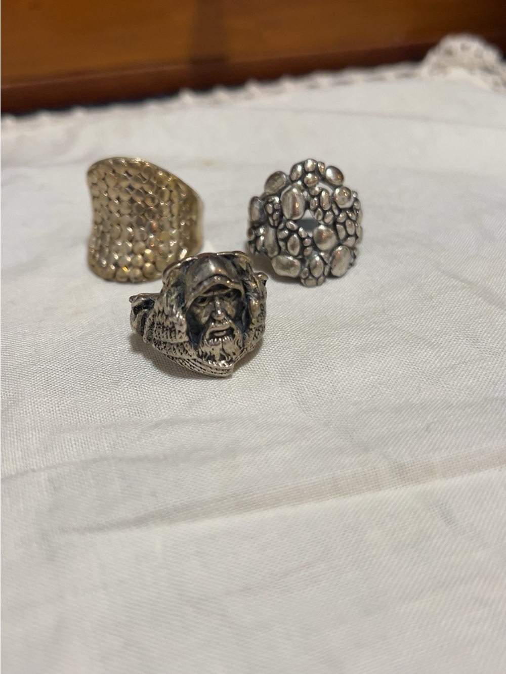 Vintage rings (size not sure) - Mixed Metal Fashion Set